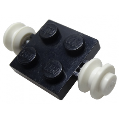 black plate modified 2 x 2 with white wheels