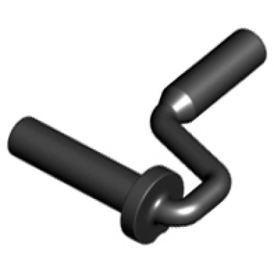 black minifigure utensil paint roller brush handle