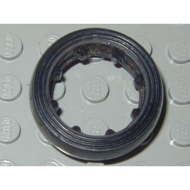 black tire smooth - small solid with teeth