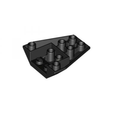 black wedge 4 x 4 triple inverted with connections between 4 studs