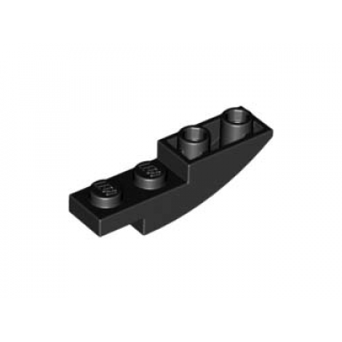 black slope curved 4 x 1 inverted