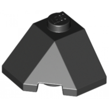 black wedge 2 x 2 slope 45 corner
