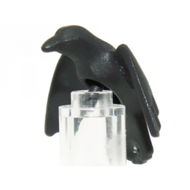 black minifigure plume bird crow