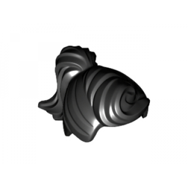 black minifigure hair female ponytail and fringe