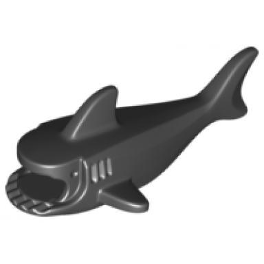 black shark body with debossed gills