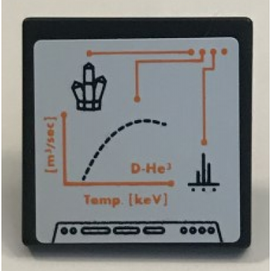 black road sign 2 x 2 square with open o clip with graph rock crystal 5 point and orange lines pattern sticker - set 60062