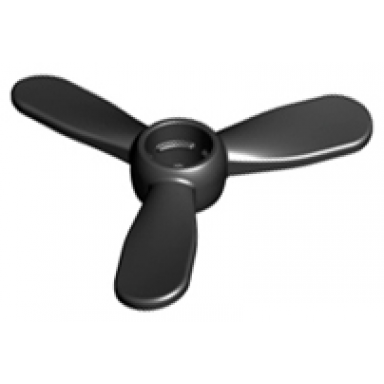 black duplo propeller rotor 3 blade 4 diameter