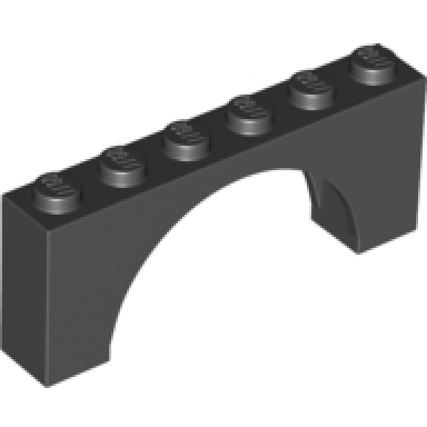 arch 1 x 6 x 2 - medium thick top without reinforced underside