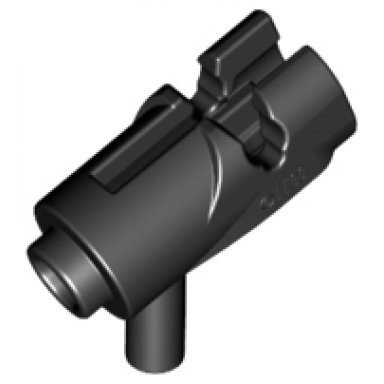 black minifigure weapon gun mini blaster shooter