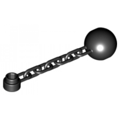 black chain with ball 5 links