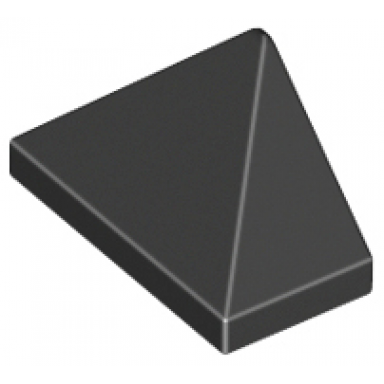 black slope 45 2 x 1 triple with bottom stud holder