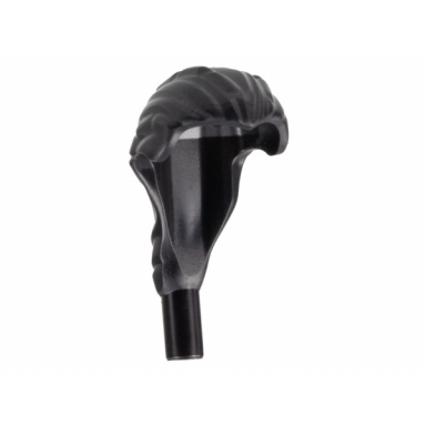 black minifigure hair navi narrow with braids and bar at end