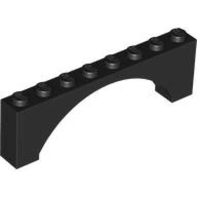 black arch 1 x 8 x 2 raised