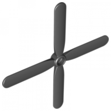 black duplo propeller rotor 4 blade 9 1 2 diameter