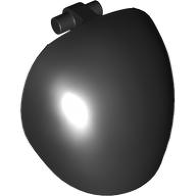 black large figure armor round smooth with bar handle - free ends