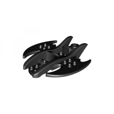 black duplo airplane batwing body