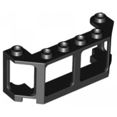 black window 2 x 6 x 2 train front boat