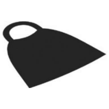 black duplo wear cloth cape with elastic loop