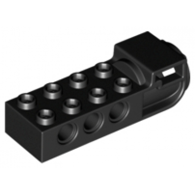 technic brick modified 2 x 4 with pin holes and flywheel socket ninjago airjitzu flyer handle