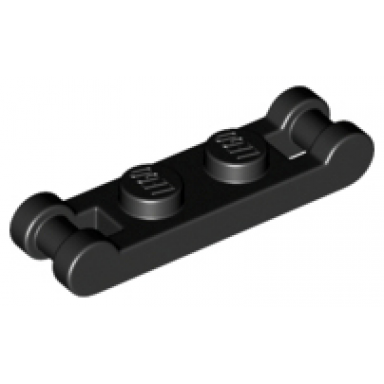black plate modified 1 x 2 with bar handles on ends