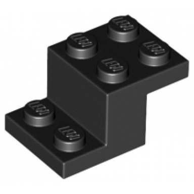 black bracket 3 x 2 x 1 1 3 with bottom tube