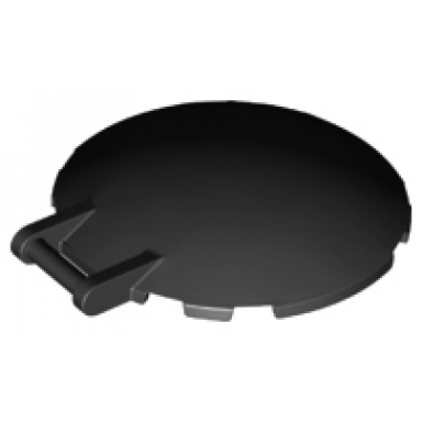 black dish 6 x 6 inverted with bar handle