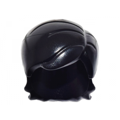 black minifigure hair mid-length with side part