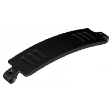 black technic panel curved 3 x 13