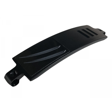 black technic panel curved 3 x 13 with 2 gray stripes pattern model right side sticker - set 42096
