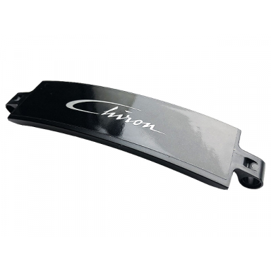 black technic panel curved 3 x 13 with silver chiron pattern sticker - set 42083