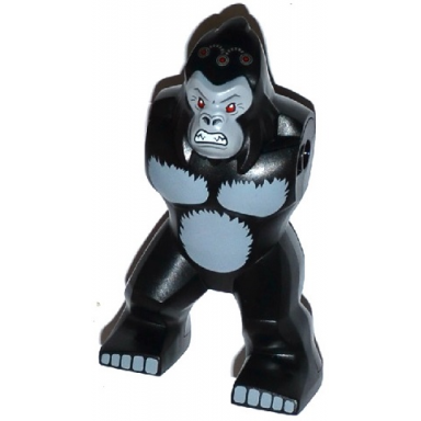 black body giant gorilla with gorilla grodd pattern