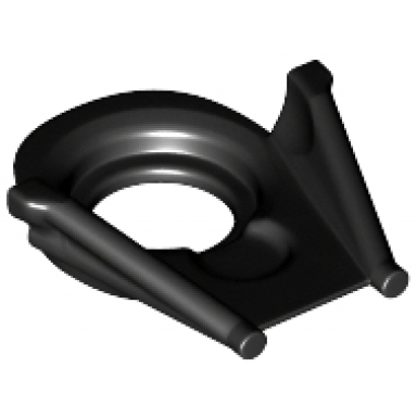 black minifigure neck collar sw darth vader helmet bottom