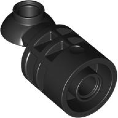 technic rotation joint cylinder with pin hole and rotation joint ball half
