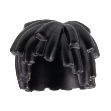 black minifigure hair short layered mop top