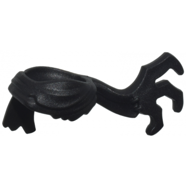 black minifigure scarf long wrapped with claws