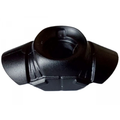 black minifigure armor shoulder pads rounded with neck protection smooth and clip on back