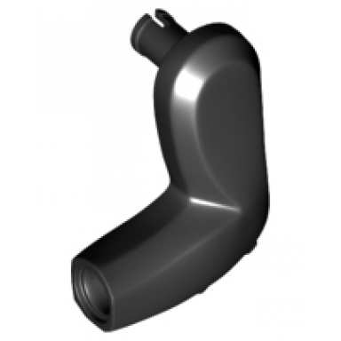 dinosaur leg small front with pin and 2 elbow spikes - left
