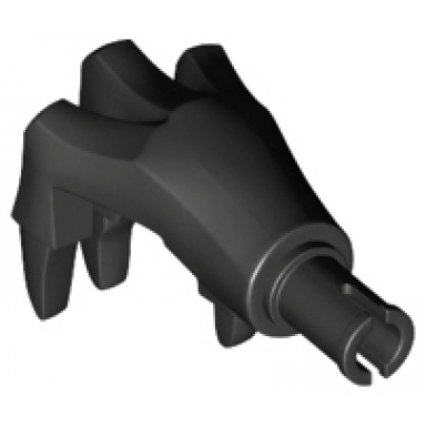 black dinosaur foot front manus