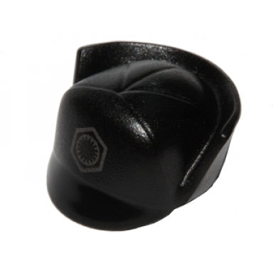 black minifigure headgear cap sw first order officer with silver first order insignia pattern general hux