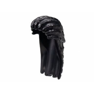 black minifigure hair long dreadlocks