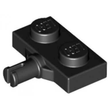 black plate modified 1 x 2 with wheel holder