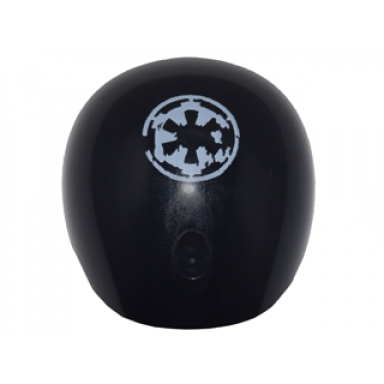 black large figure armor round smooth with sw imperial logo weathered pattern
