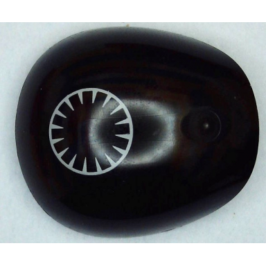 black large figure armor round smooth with sw first order logo pattern