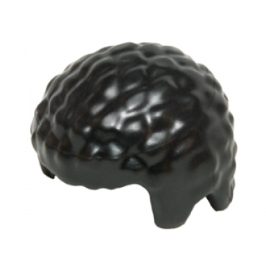 black minifigure hair male with coiled texture