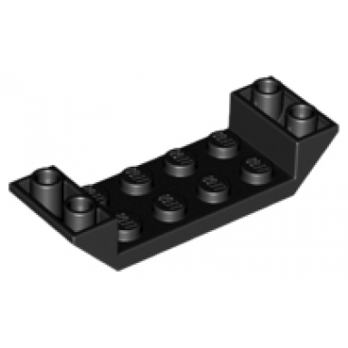 black slope inverted 45 6 x 2 double with 2 x 4 cutout