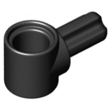 black technic axle and pin connector hub with 1l axle