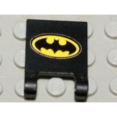 flag 2 x 2 square with batman logo pattern sticker - set 7783