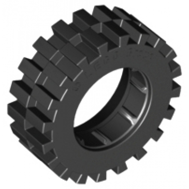 black tire 30 x 10.5 offset tread