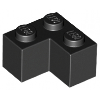black brick 2 x 2 corner