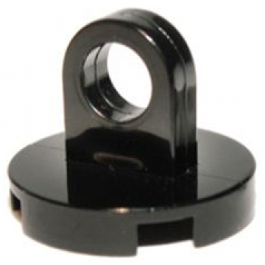 black tile round 2 x 2 with lifting ring thin